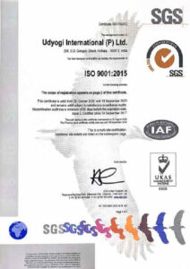 UIPL ISO Certificate