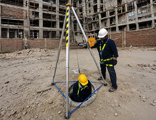 Worker at height