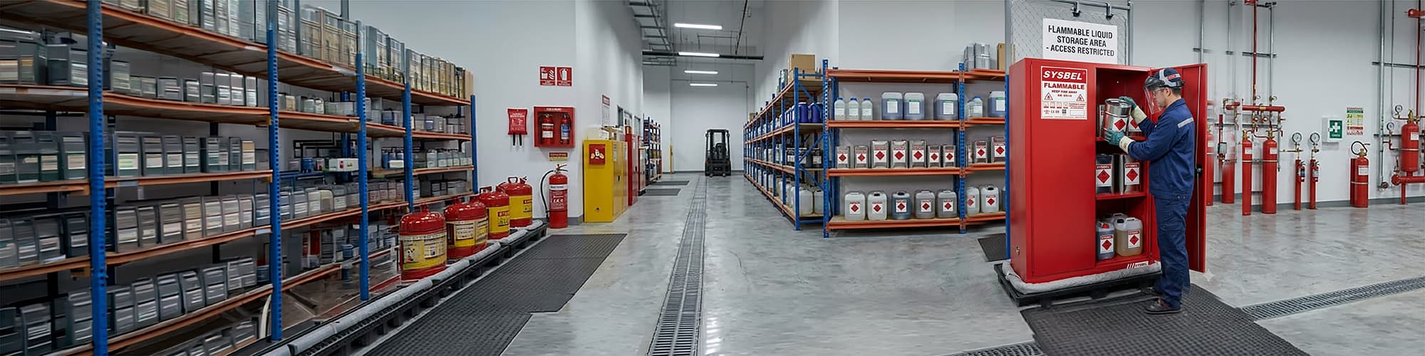 Combustible Safety Storage Cabinets (Red)