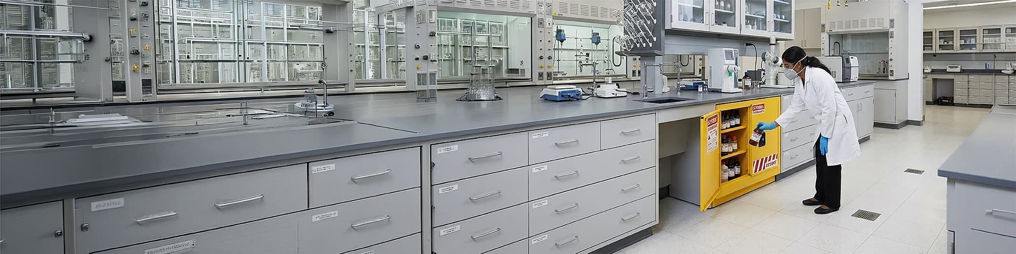 Under Counter Flammable Storage Cabinets Yellow