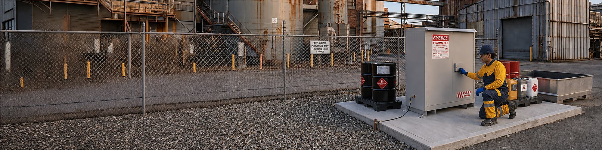 Outdoor Flammable  Safety Storage Cabinets