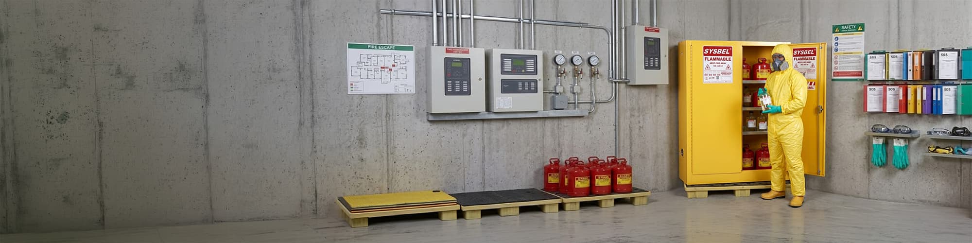 Ex Conner Flammable Storage Cabinets Yellow