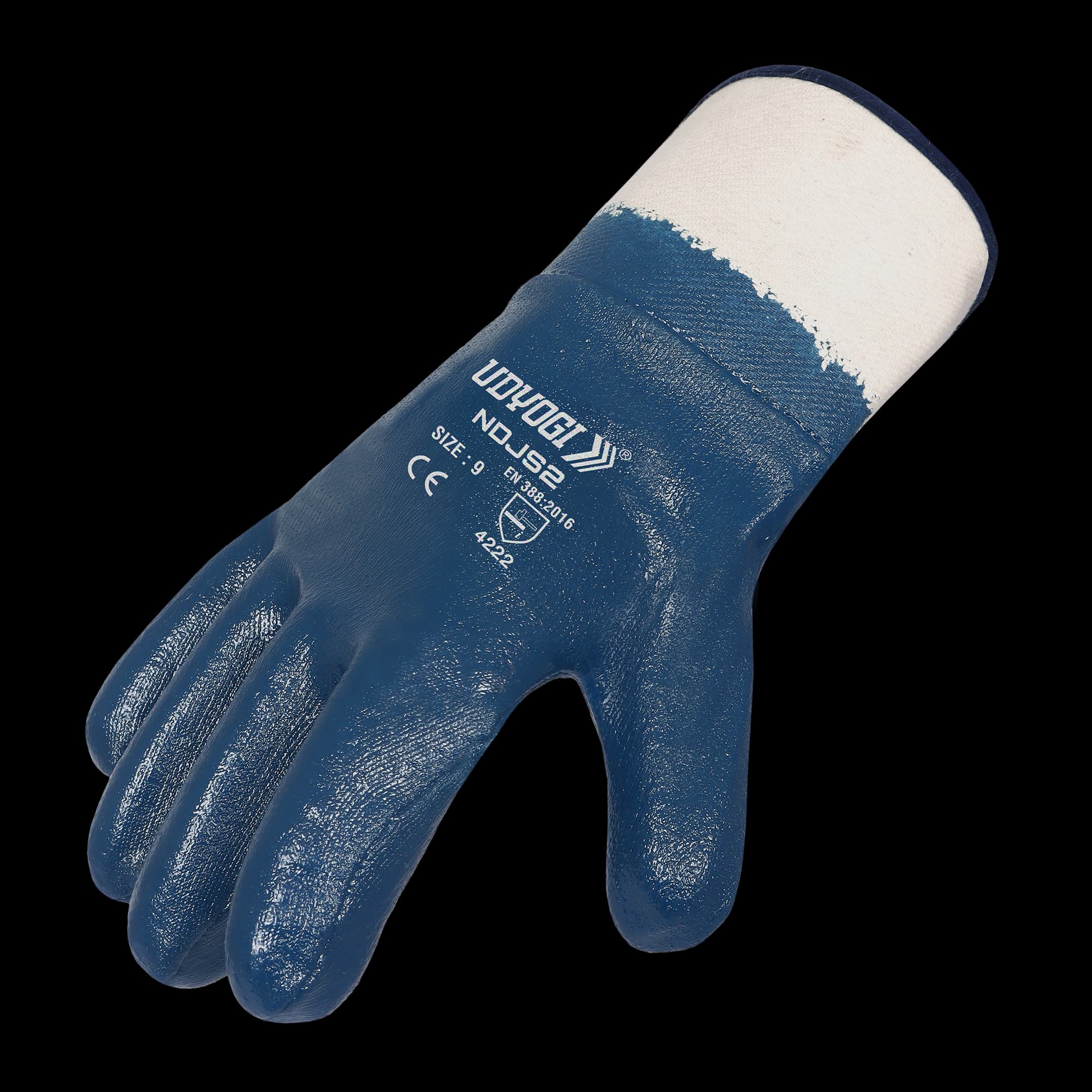 Industrial safety product: NDJS2-Glossy Nitrile Coated Gloves