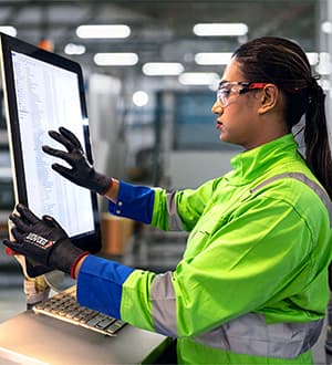 Close up of workplace safety equipment