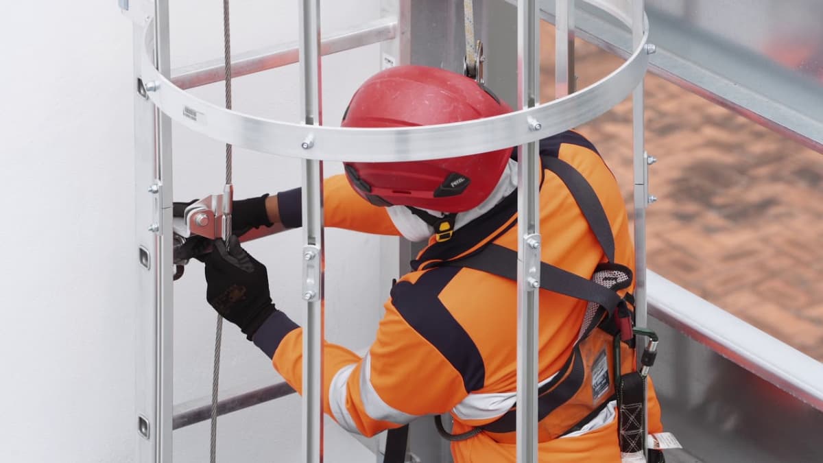 Vertical Fall Arrest Secu Rope Quickset Installation Tutorial